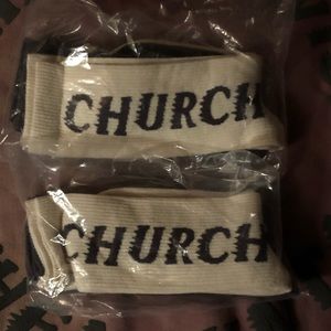 Two pair of Yeezy "church socks"